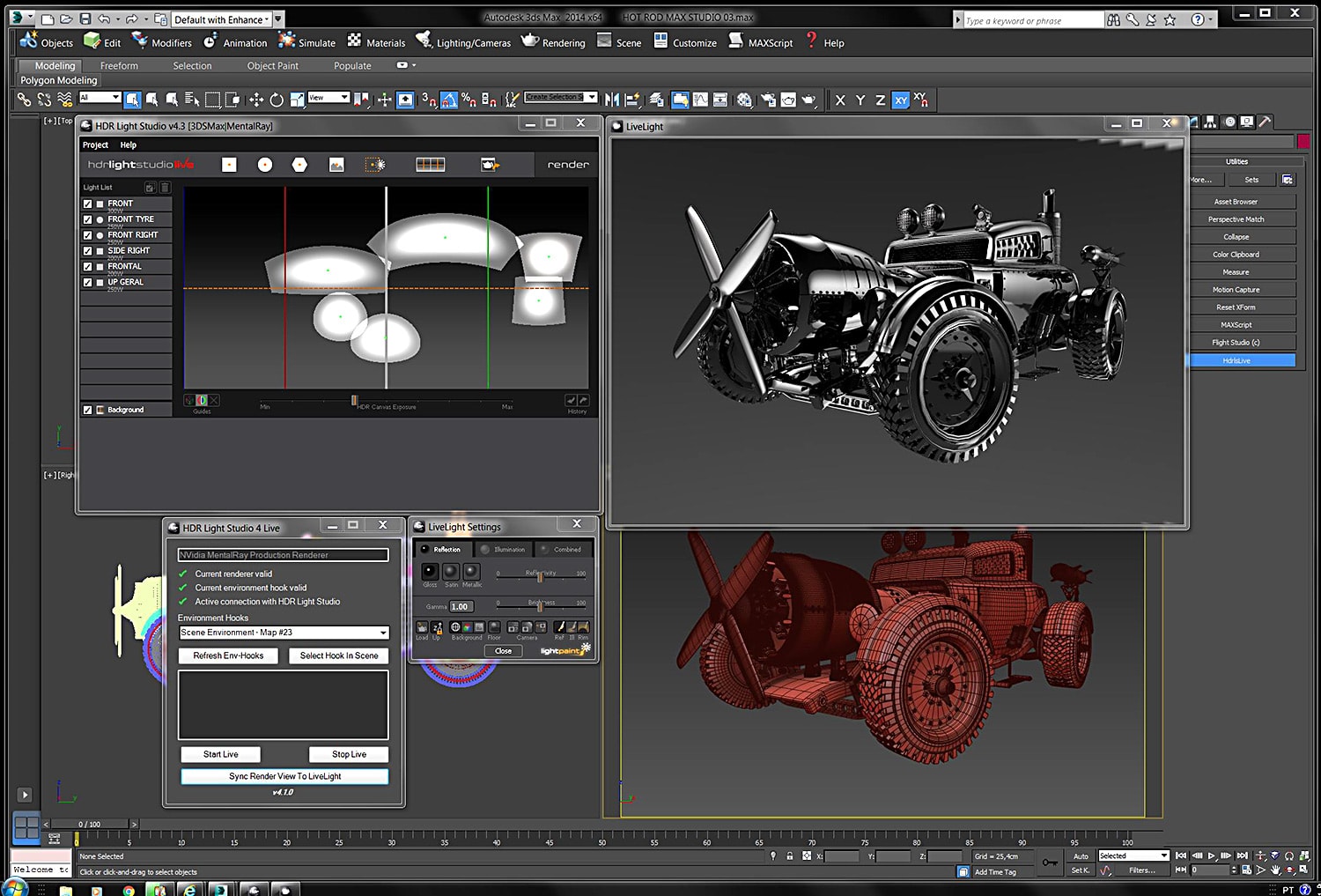 3D Studio Max Mental Ray HDR Light Studio Photoshop
