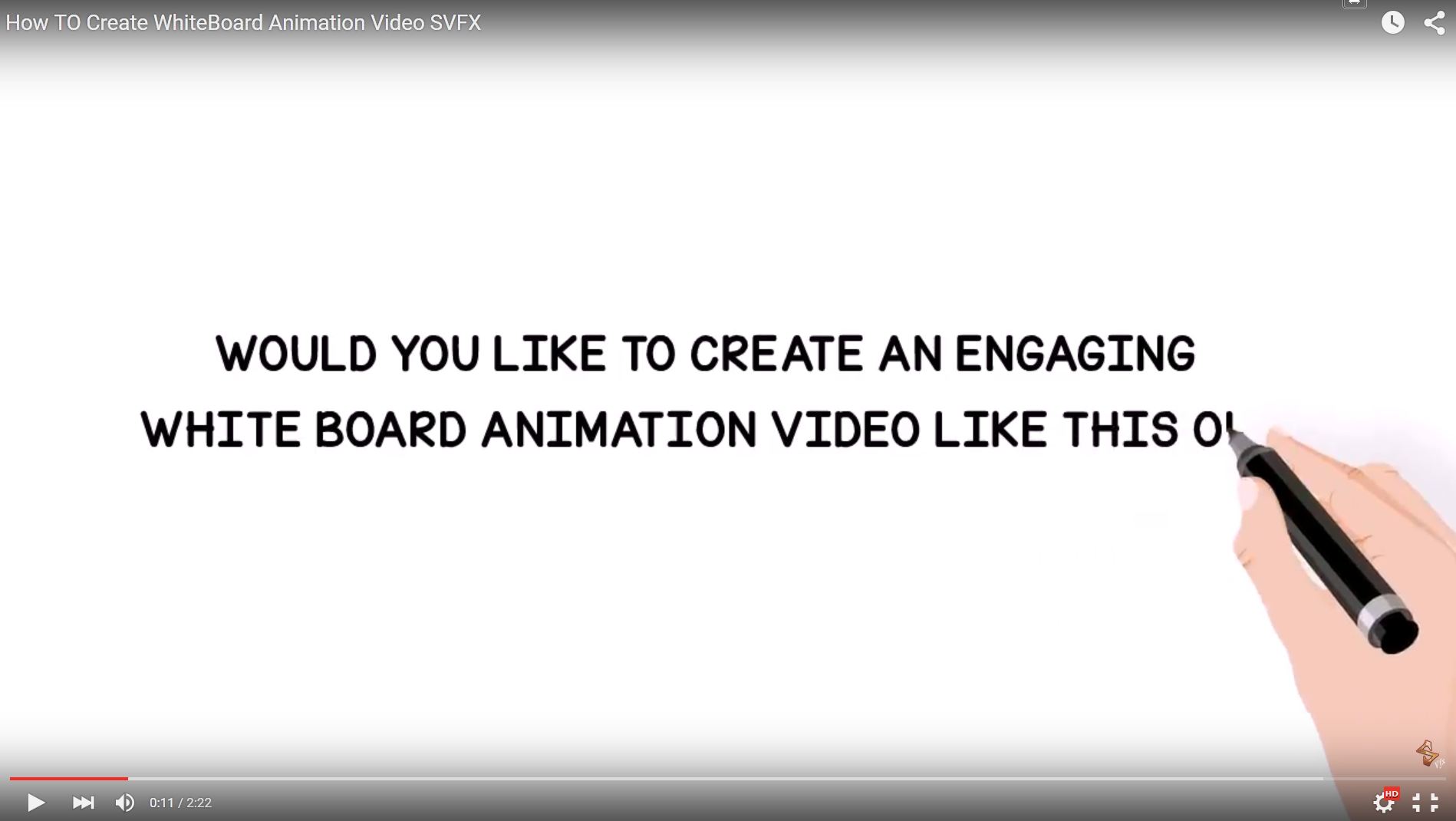 How TO Create WhiteBoard Animation Video SVFX