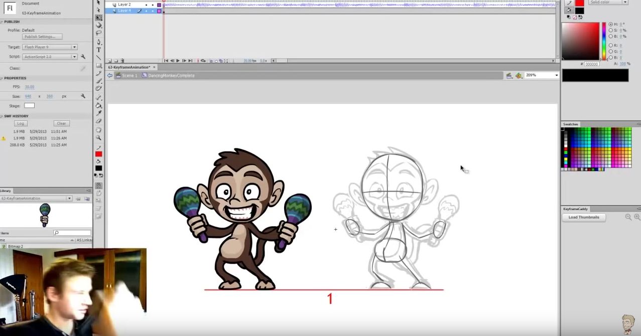 Key frame Animation flash free Tutorial | Animation studios in pune SVFX Key frame Animation flash free Tutorial | Animation studios in pune SVFX