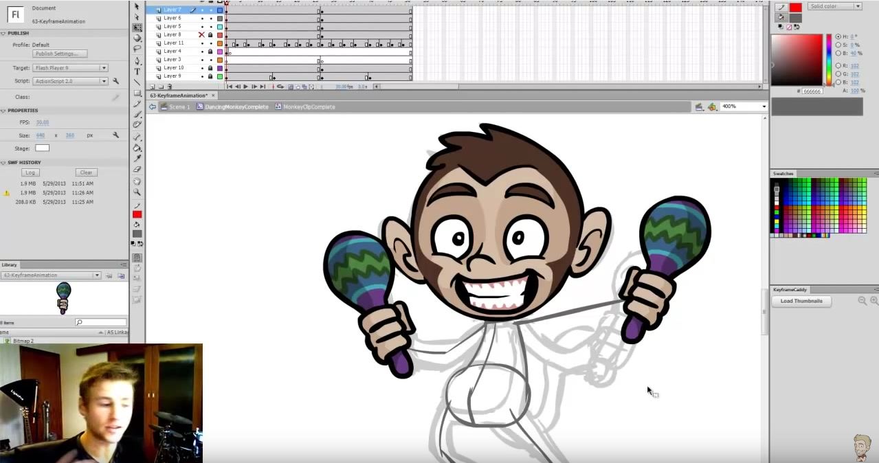 Key frame Animation flash free Tutorial | Animation studios in pune SVFX