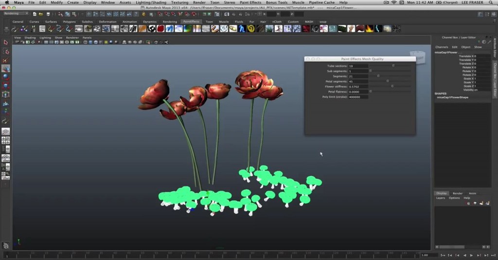 Maya Paint Effects Tutorial Animation studios in pune SVFX
