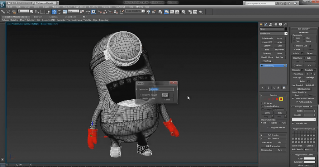 Speed Modeling The Minion from Despicable Me