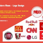 What red colors mean logo design