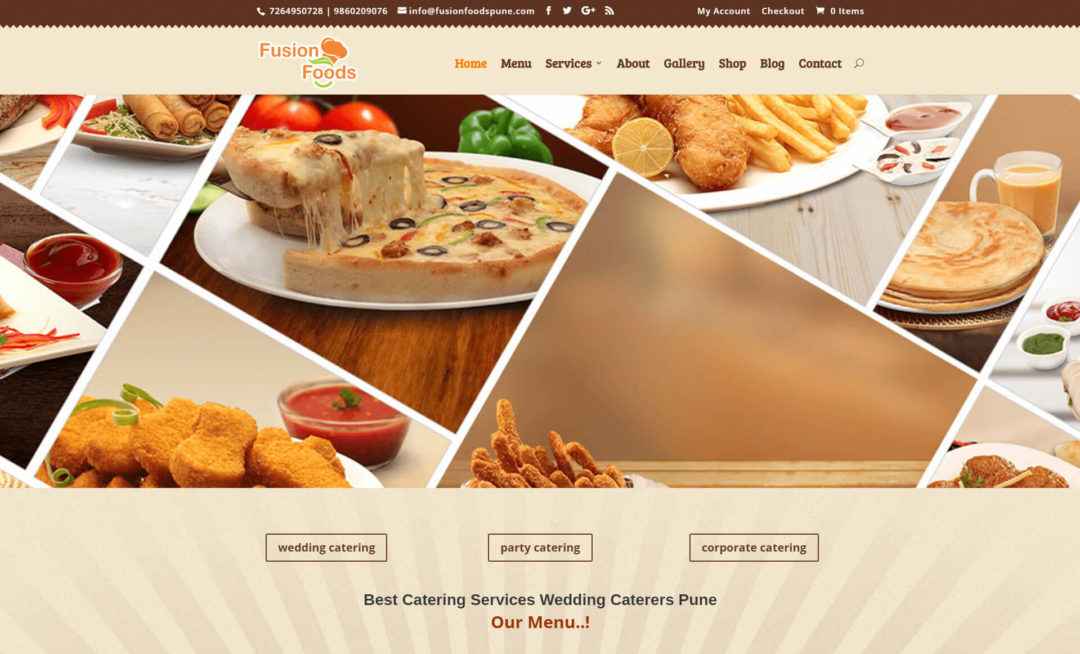 Food Ordering, Catering Business E Commerce Web Design And Development in Pune By SVFX Animation Studio