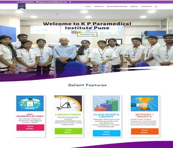 Web Design And Development project KPParamedical college