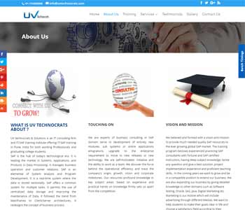 Web Design And Development Project UvTechnocrats